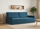2 Seater Sofa Blue 150 x 81 x 82 cm Velvet 42041096