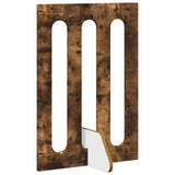 Folding Pet Fence 2 pcs Smoked Oak 100.5 x 38 x 70 cm 8005963