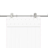 Sliding Door Hardware Kit 200 cm Stainless Steel Silver 4009691