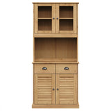 Highboard VIGO 78x40x175 cm Solid Wood Pine 3188301