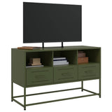 TV Cabinet Olive Green 100.5x39x60.5 cm Steel 846546