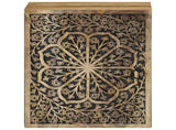 Bathroom Wall Cabinet 38x33x48 cm Solid Wood Mango 358232
