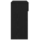 Console Table Black Oak 30 x 36 x 75 cm Engineered Wood 862769