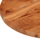 Table Top 50x3.8 cm Round Solid Wood Acacia 370049