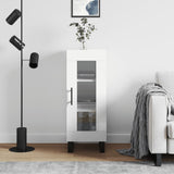 Sideboard High Gloss White 34.5x34x90 cm Engineered Wood 828822