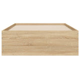 Bed Frame with Drawers without Mattress Sonoma Oak 100x200 cm 3207289