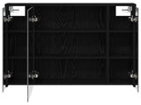Bathroom Mirror Cabinet Black Oak 73.5 x 16 x 62.5 cm 889168