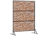 Privacy Screen Grey 100 x 50 x 180 cm Weathering Steel 868562
