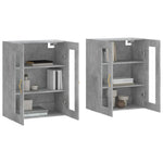 Wall Mounted Cabinets 2 pcs Concrete Grey Engineered Wood 3197925