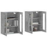 Wall Mounted Cabinets 2 pcs Concrete Grey Engineered Wood 3197925