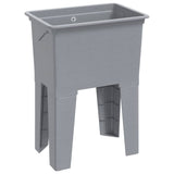 Laundry Tub Grey 59x41x75 cm Resin 4002800