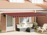 Retractable Awning Orange 350 x 200 cm Fabric 3329664