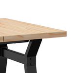 ZNTS Coffee Table Y-Frame 60x60x40.5 cm Solid Wood Pine and Steel 3282770