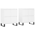Sideboards 2 pcs White Engineered Wood 3190181
