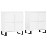 Sideboards 2 pcs White Engineered Wood 3190181