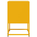 ZNTS Bedside Cabinet Mustard Yellow 36x39x60.5 cm Steel 846452