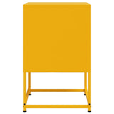 ZNTS Bedside Cabinet Mustard Yellow 36x39x60.5 cm Steel 846452