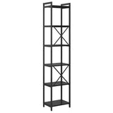 Bookshelf Black Oak 40 x 30 x 189.5 cm Engineered Wood 868347