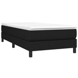 Box Spring Bed Frame Black Single Fabric 3121165