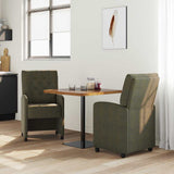 Dining Chairs with Wheels 2 pcs Army green 58 x 67 x 97 cm 42017864