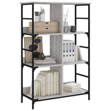 Bookshelf Grey Sonoma 78.5x33x117.5 cm Engineered Wood 835252