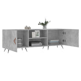 TV Cabinet Concrete Grey 150x30x50 cm Engineered Wood 829072
