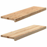Window Sills 2 pcs Untreated 90x30x2 cm Solid Wood Oak 4009111