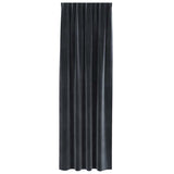 Blackout Curtains 2 pcs Dark Grey 140 x 245 cm Velvet 4107231