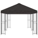6 x 3 m Anthracite Polyester and Steel 190 3375984