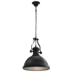 Ceiling Lamp Black Round E27 281624