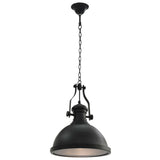 Ceiling Lamp Black Round E27 281624
