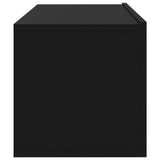 Wall TV Cabinets 4 pcs Black 100x30x30 cm 3114191