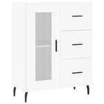 Highboard White 69.5x34x180 cm Engineered Wood 3198609