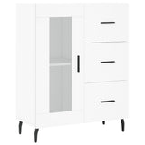Highboard White 69.5x34x180 cm Engineered Wood 3198609