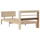 Bed Frame with Headboard without Mattress 100x200 cm 3306823