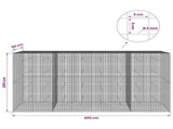 Gabion with 5 mm Wire and 5x5 cm Mesh 400x50x200 cm 3464306