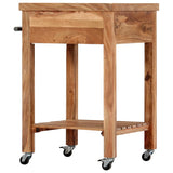 Kitchen Trolley 58x58x89 cm Solid Acacia Wood 282752