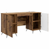 Desk with Shelf Old Wood 142.5 x 50 x 75 cm Engineered Wood 3414637