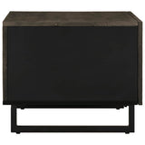 Coffee Table Black 80x50x40 cm Solid Wood Mango 4017689