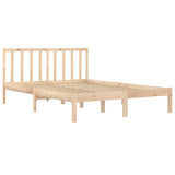 Bed Frame without Mattress Solid Wood Pine 120x190 cm Small Double 3105041