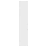 Book Cabinet White 40x35x180 cm Engineered Wood 803416