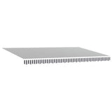 Manual Retractable Awning with LED Anthracite&White 500x300 cm 3215788