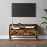 TV Cabinet Smoked Oak 80x35x45 cm Engineered Wood 826312