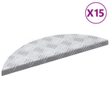 Stair Tread Crescent 15 pcs Silver 60 x 18 x 2.5 cm Aluminium 4104231