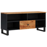 TV Cabinet 100x33x46 cm Solid Wood Acacia&Engineered Wood 351971