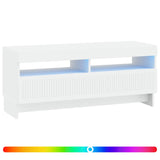 LED TV Cabinet White Engineered Wood 896105