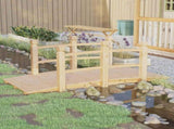 Garden Bridge with Railings 150x67x56cm Solid Wood Spruce 363355