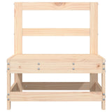 Garden Middle Sofas 2 pcs Solid Wood Pine 825513