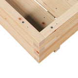Garden Planter 90x90x26.5 cm Solid Wood Pine 847313
