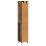 Cabinet Set 2 pcs Old Wood 34.5 x 34.5 x 90 cm Engineered Wood 3416896